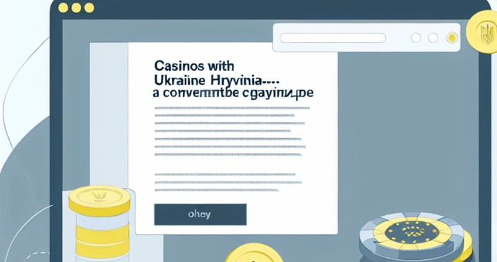 Казино з українською гривнею — зручно і вигідно